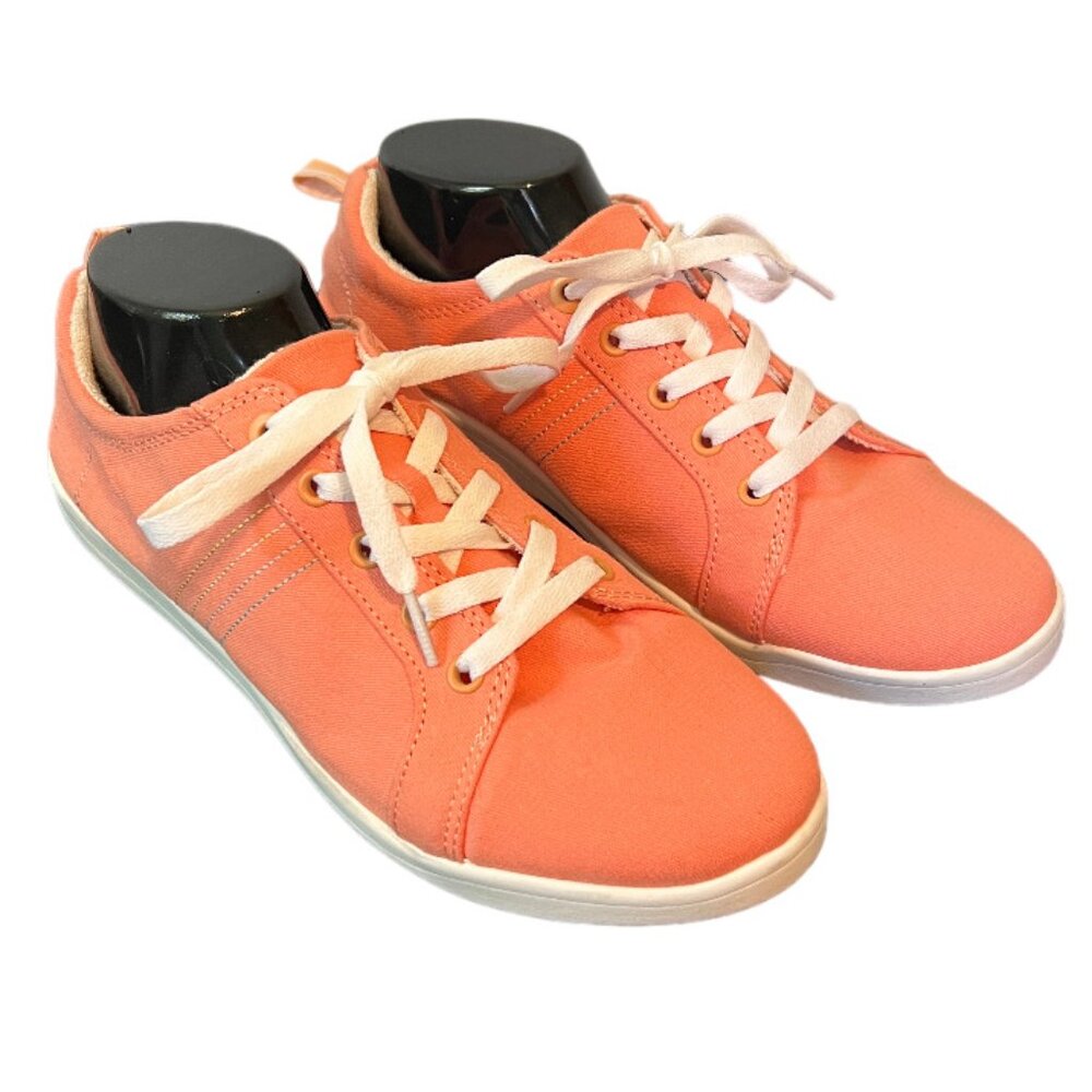 Vionic Beach Stinson Canvas Lace Up Sneaker Pink 10